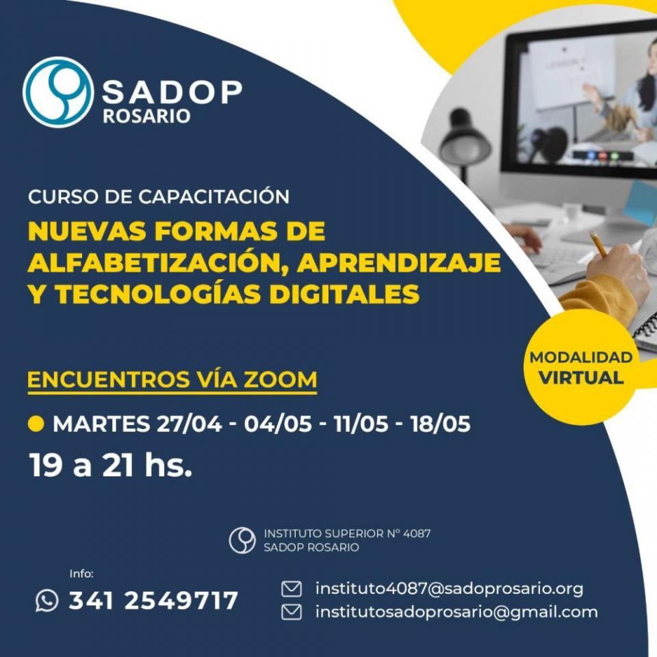 Curso de capacitación con modalidad virtual