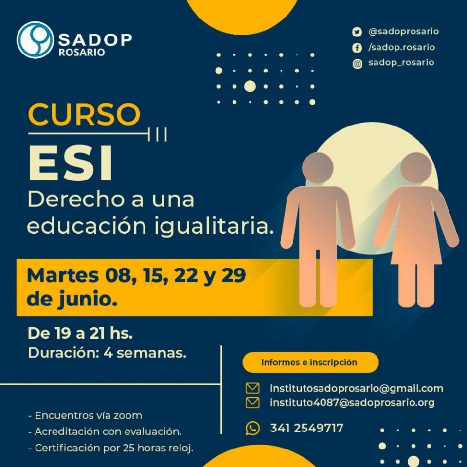 Curso: ESI. Derecho a una educación igualitaria