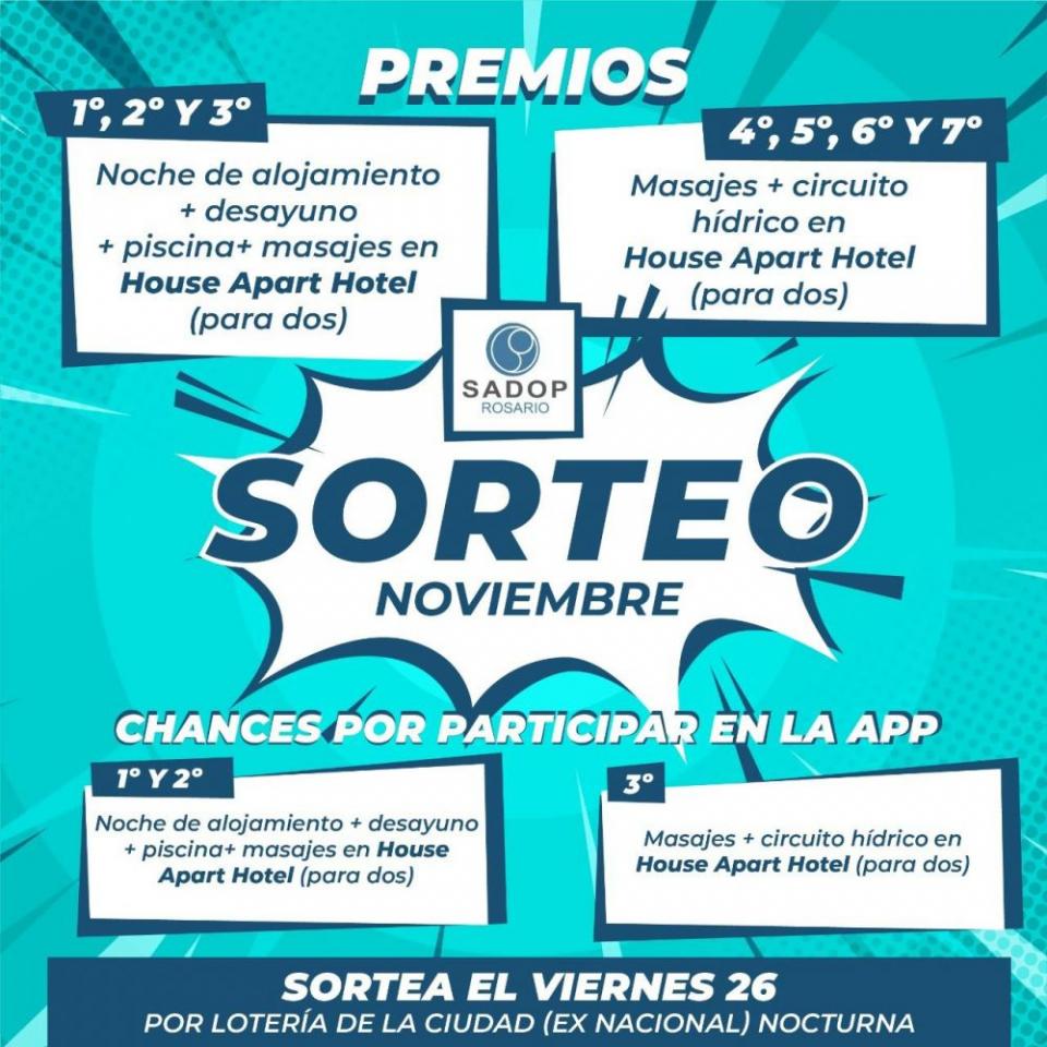 SORTEO MES DE NOVIEMBRE