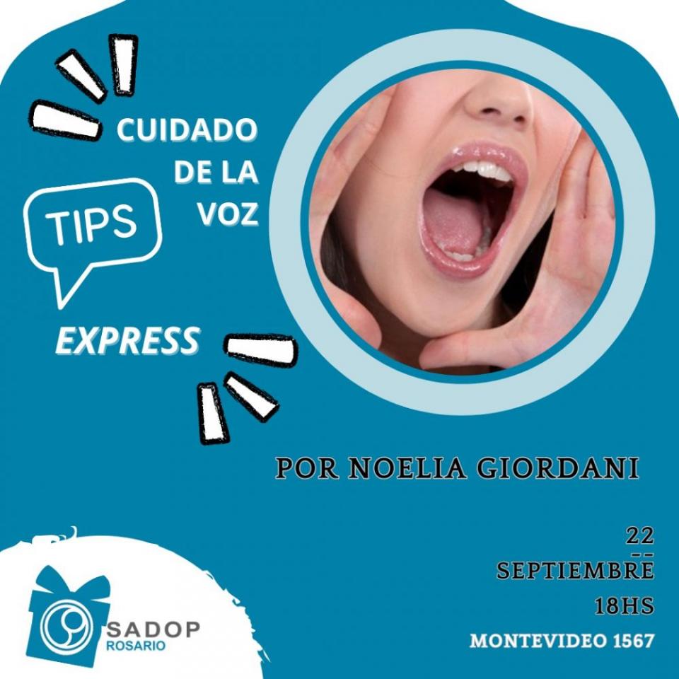 22 sept. Cuidado de la voz: tips express