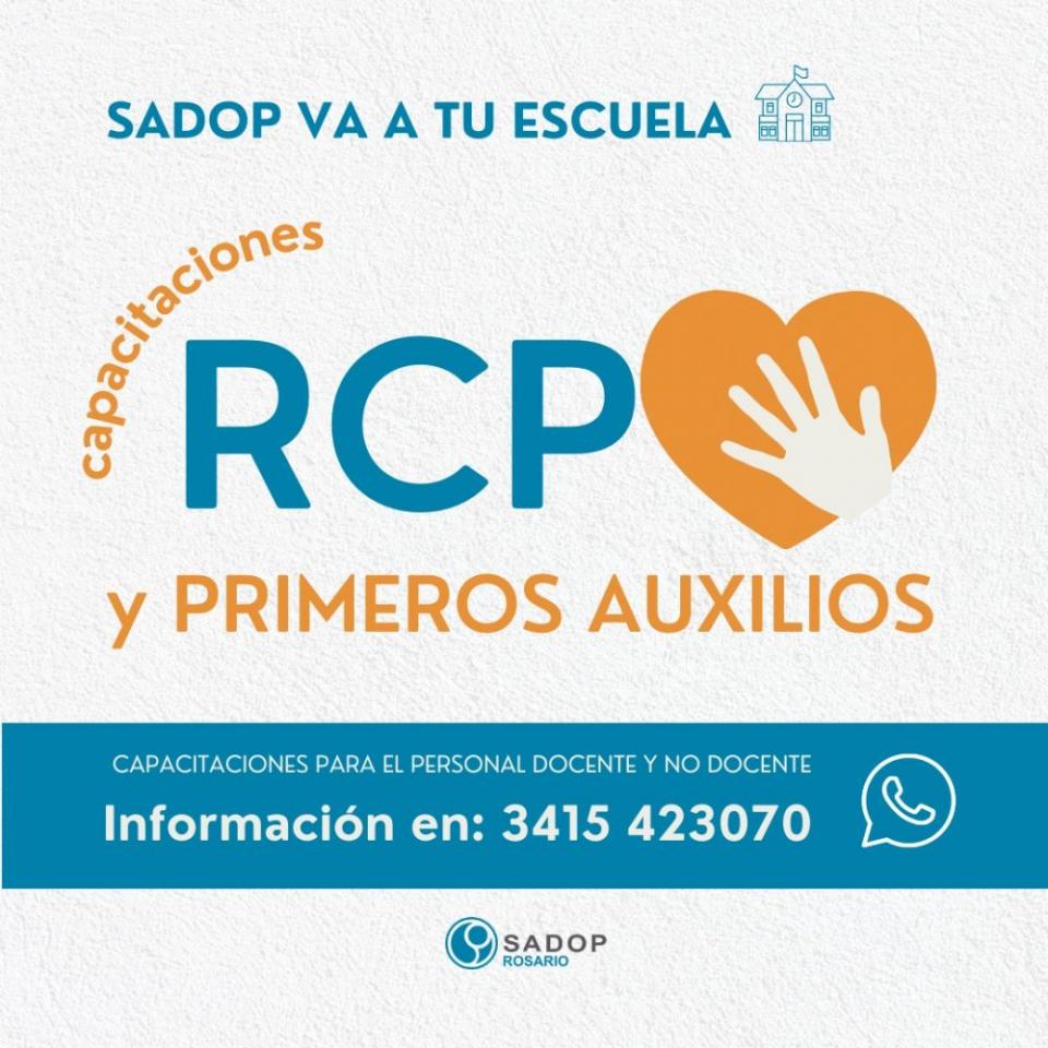 SADOP va a tu escuela RCP y Primeros Auxilios