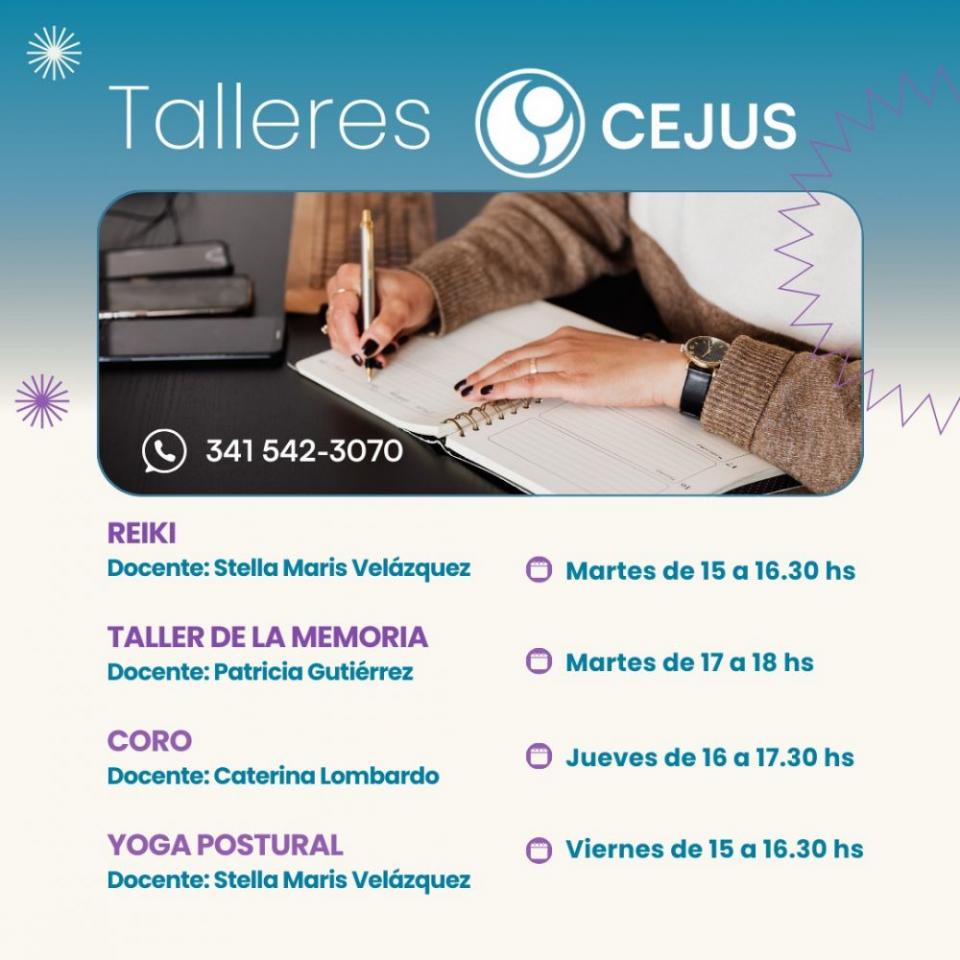 10 mar. Talleres CEJUS 