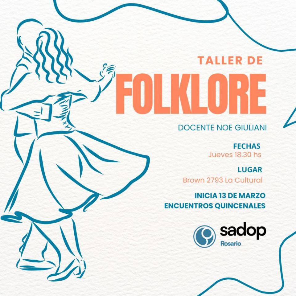 13 mar. Taller de folclore 