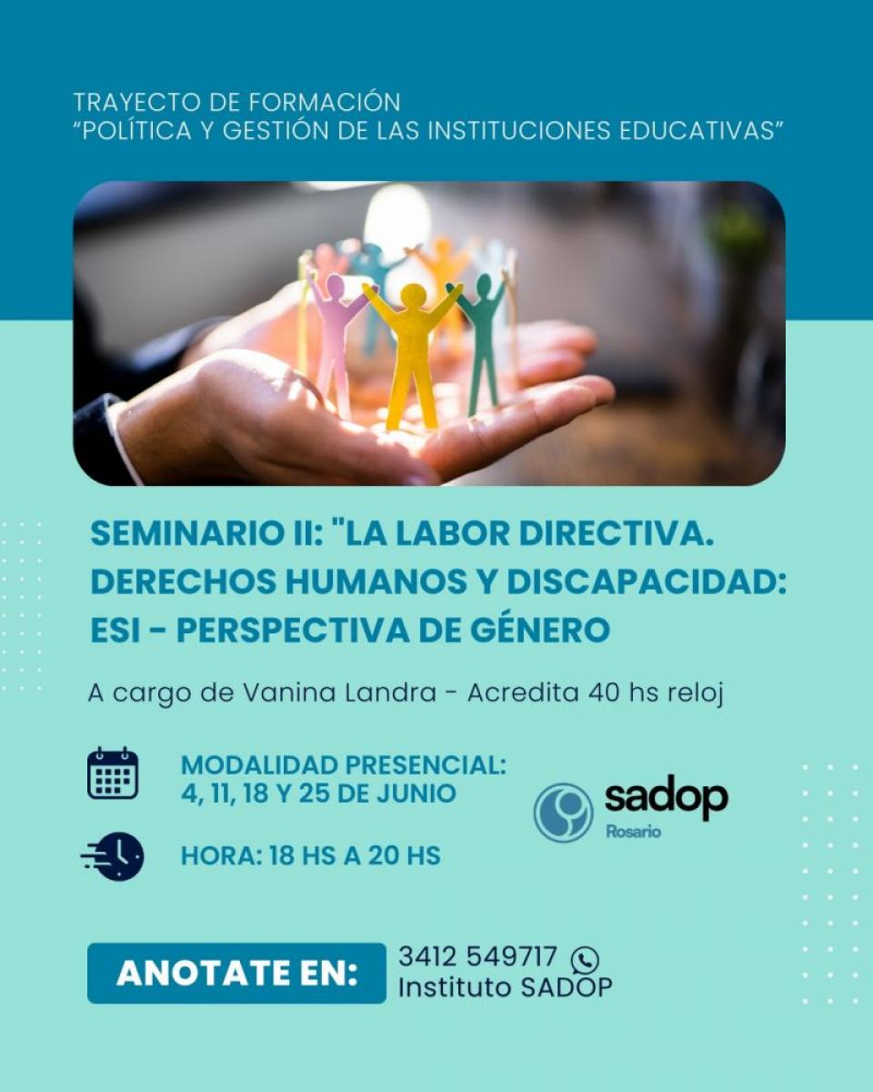 4 junio. Seminario II: "La labor directiva"