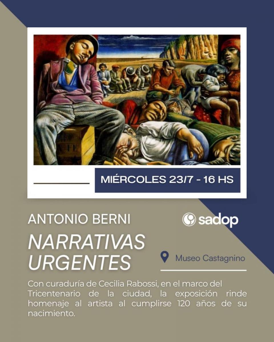 23 jul. Visita guiada Muestra Antonio Berni