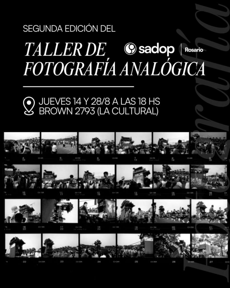 14 ago. Taller de fotografía analógica – 2da edic