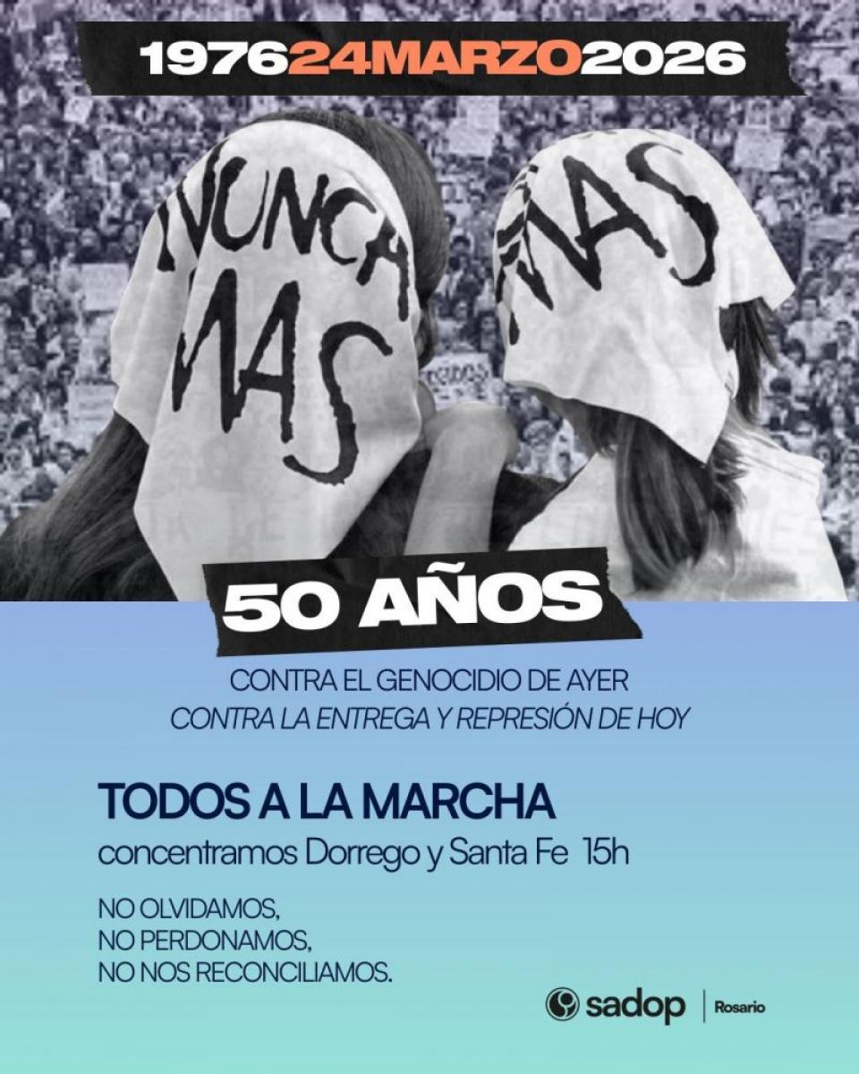 Martes 24M, 15 hs - Todos a la marcha