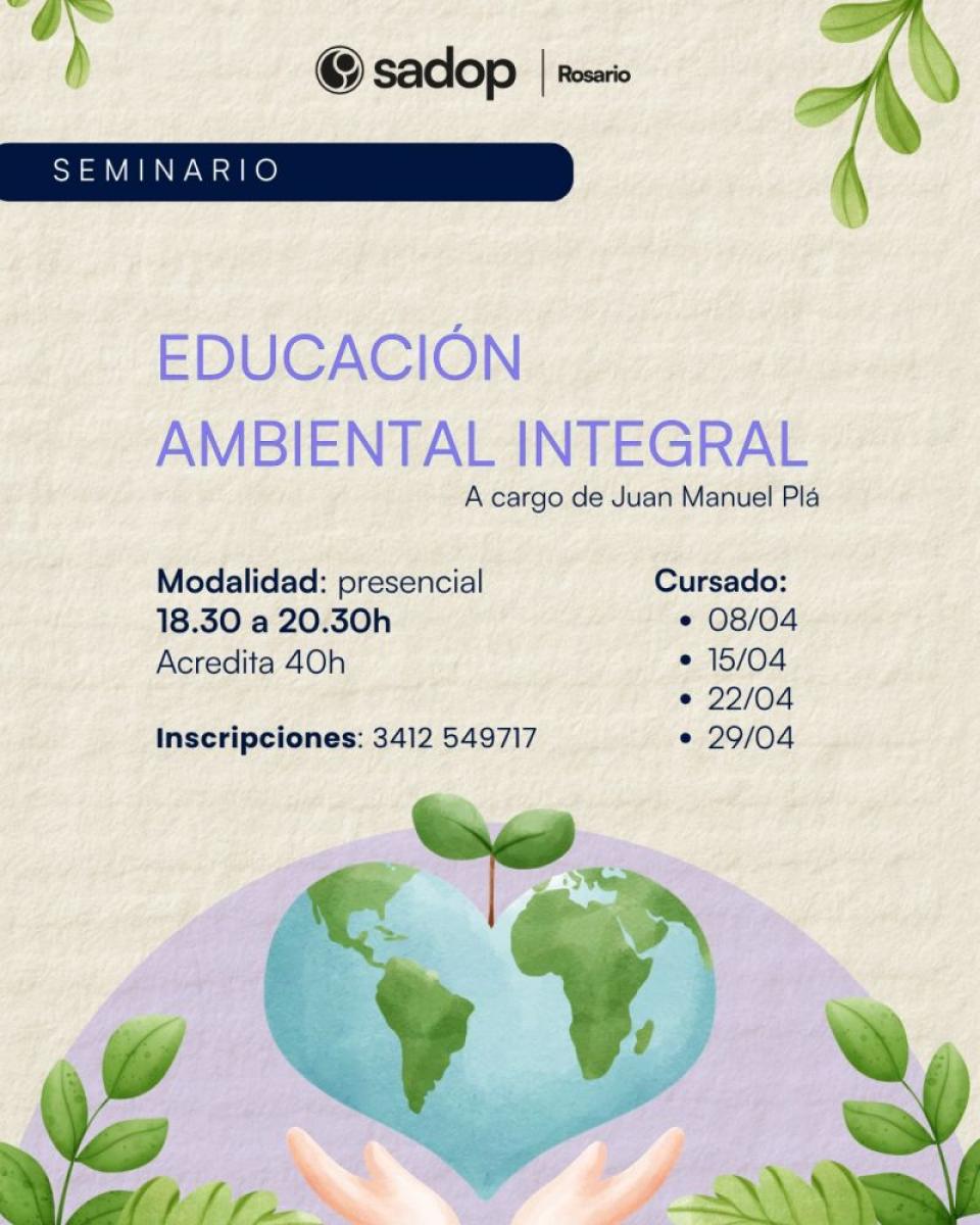 8 abril - Seminario Educación ambiental integral