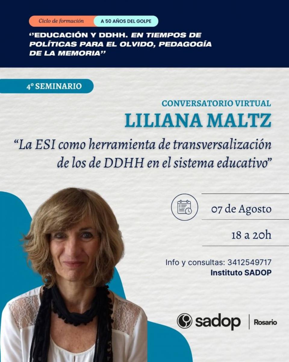 Liliana Maltz Conversatorio virtual