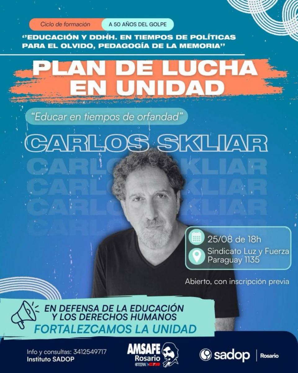  Carlos Skliar en conversatorio