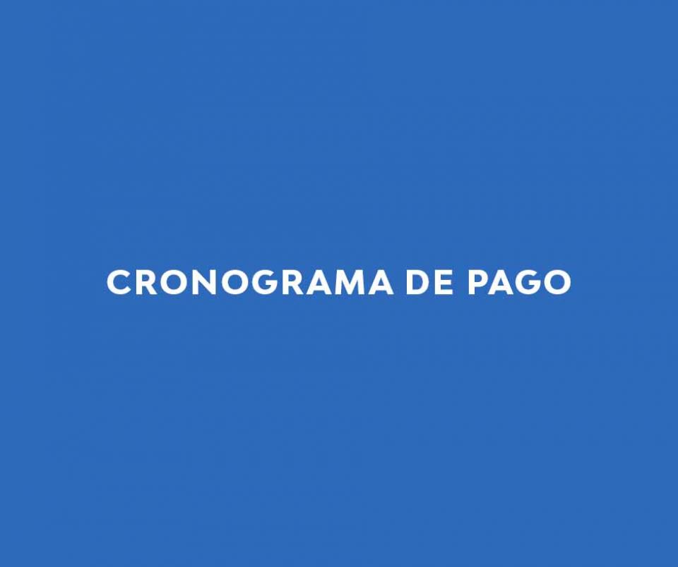 Cronograma de cobro de haberes 