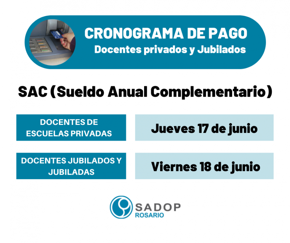  SAC (Sueldo Anual Complementario)  Cronograma 