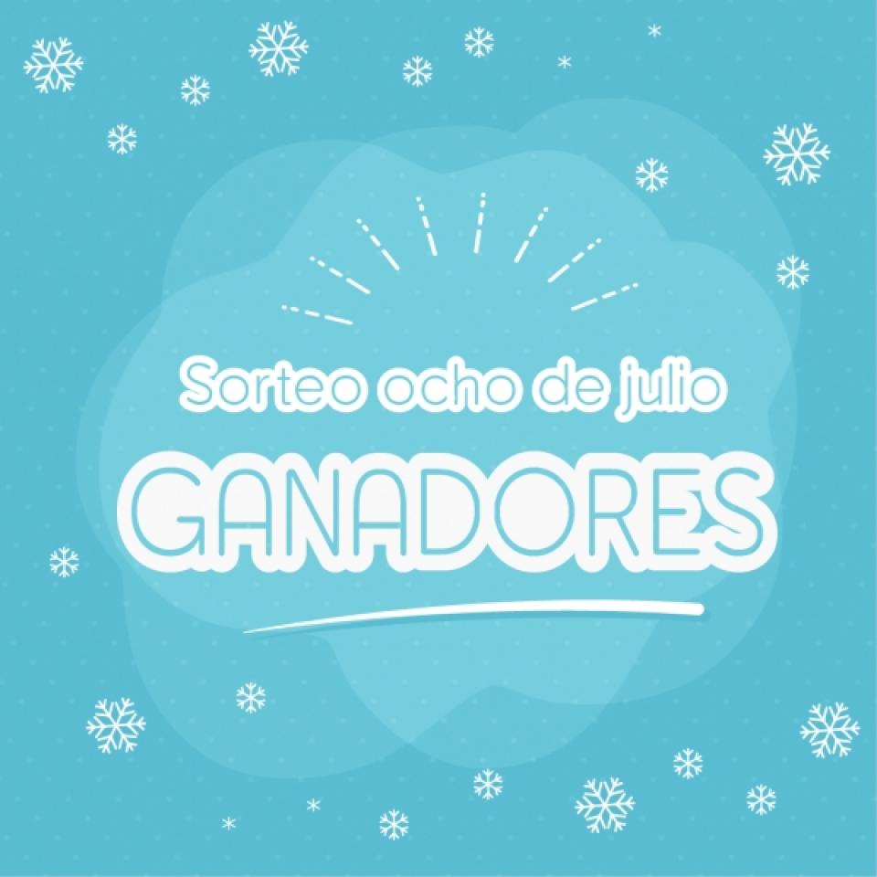 Ganadoras y ganadores del sorteo de julio