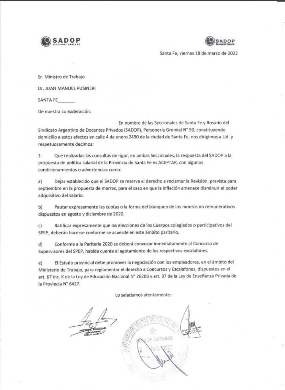 Descuento de días de paro: El gobierno de Santa Fe