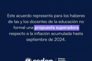 Acuerdo salarial. Docentes de educación no formal