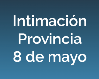 Dictamen intimación Provincia 8 de mayo
