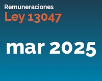 Ley 13047 marzo 2025
