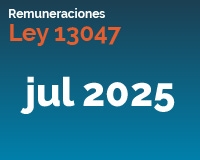 Ley 13047 julio 2025