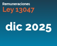 Ley 13047 diciembre 2025