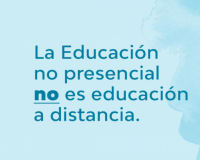 La educación no presencial NO es educación 