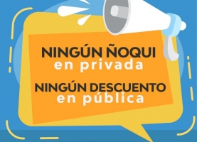 Ningún ñoqui en privada