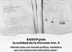 Sadop solicitó la nulidad de la Circular N°4