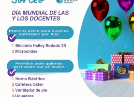 5 de oct. Sorteo Día Mundial de los Docentes