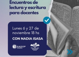 6 y 27 nov. Encuentros de lectura y escritura