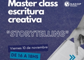 10 nov. Masterclass "Escritura creativa"