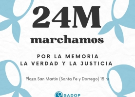 24 marzo. Domingo 24 Marcha 24M 