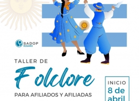 8 abril. Taller de folclore afiliados y afiliadas