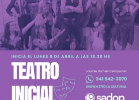 Lunes/marzo. Taller teatro inicial
