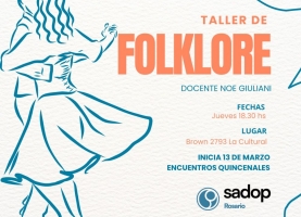 13 mar. Taller de folclore 