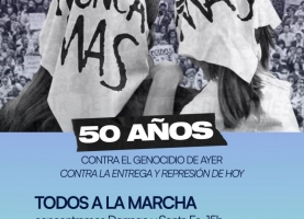 Martes 24M, 15 hs - Todos a la marcha