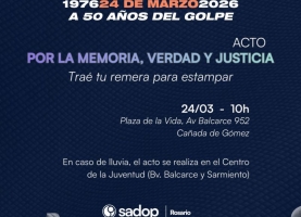 Martes 24M 10 hs - Cañada de Gómez