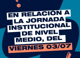 Información jornada del viernes 3/7