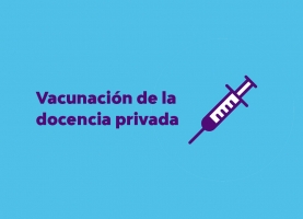 Vacunación  del personal docente y no docente 