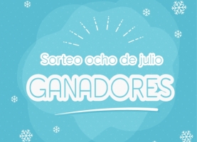 Ganadoras y ganadores del sorteo de julio
