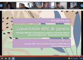 Primera capacitación “Programa Micaela”