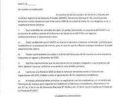 Descuento de días de paro: El gobierno de Santa Fe