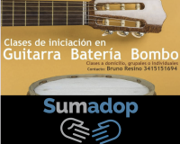 CLASES DE GUITARRA, BATERÍA Y BOMBO