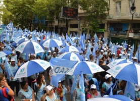 Paro y movilización en Rosario 