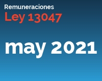 Ley 13047 mayo 2021