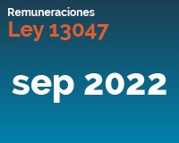 Ley 13047 Septiembre 2022